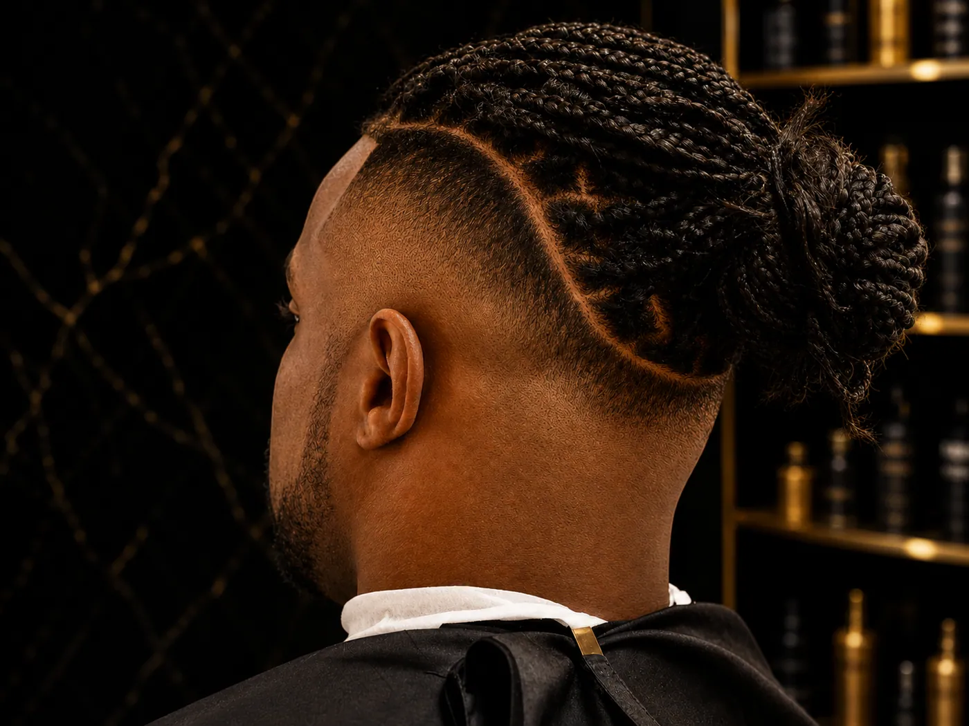 Trenzas recogidas con degradado